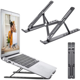 MOZOS N3 BK podstawka pod laptopa aluminiowa czarna