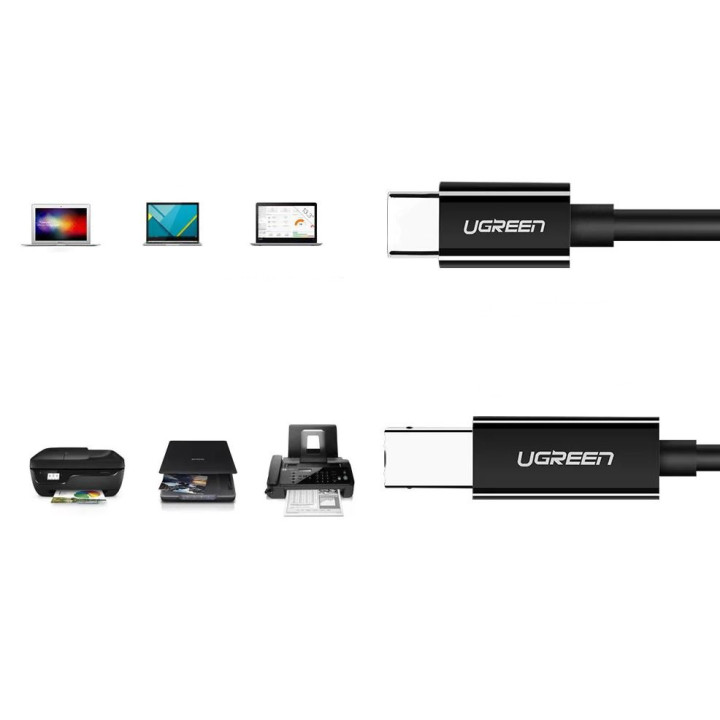 UGREEN 50446 Kabel USB 2.0 C-B US241 do drukarki 2m