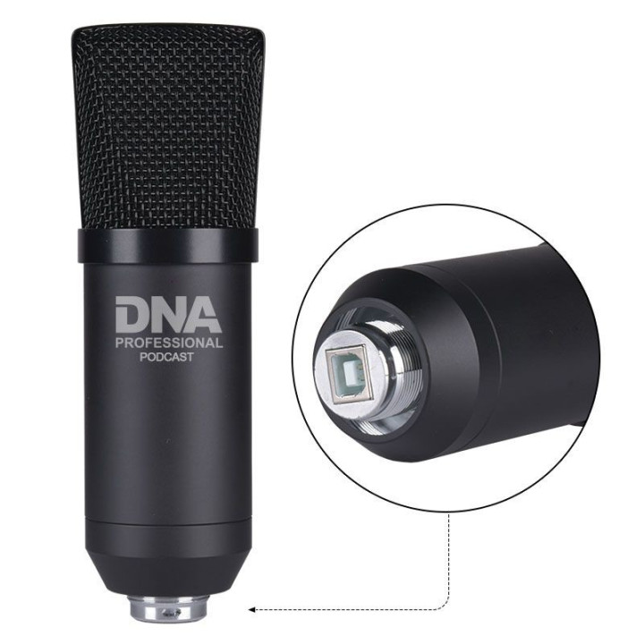 DNA PODCAST 700 mikrofon pojemnosciowy USB zestaw