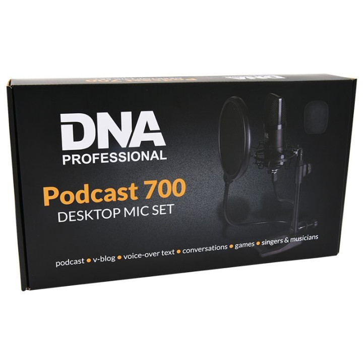 DNA PODCAST 700 mikrofon pojemnosciowy USB zestaw