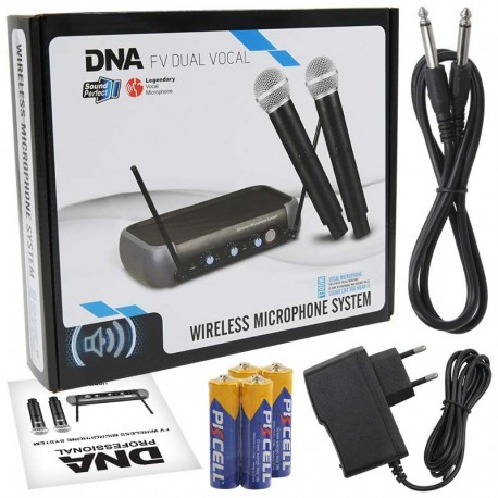 DNA FV DUAL VOCAL zestaw 2x mikrofon dynamiczny wokalowy bezprzewodowy