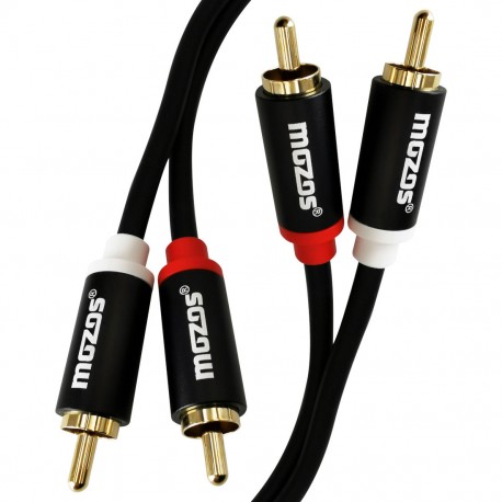 MOZOS MCABLE-2R2R kabel 2x RCA - 2x RCA 1m (2x cinch - 2x cinch)