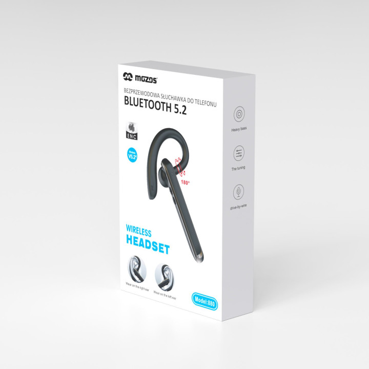 MOZOS 880 bezprzewodowa sluchawka do rozmów Bluetooth 5.2