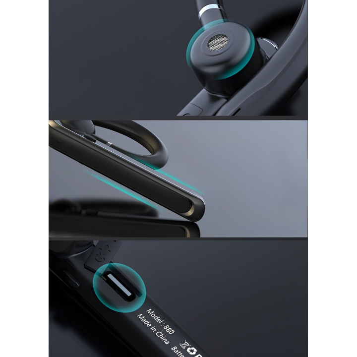 MOZOS 880 bezprzewodowa sluchawka do rozmów Bluetooth 5.2