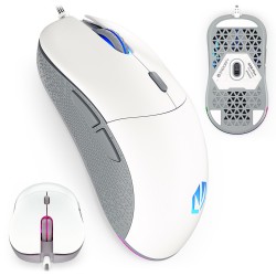 ENDORFY GEM Plus Onyx White mysz przewodowa biała PAW3370
