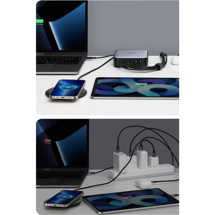 UGREEN 40914 Ladowarka sieciowa 200W GaN 2xUSB-A, 4xUSB-C