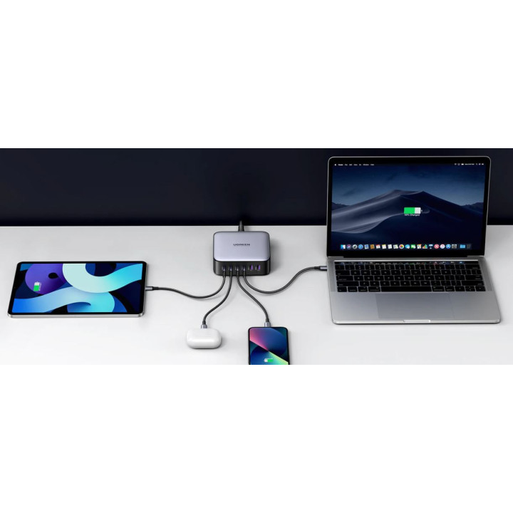UGREEN 40914 Ladowarka sieciowa 200W GaN 2xUSB-A, 4xUSB-C