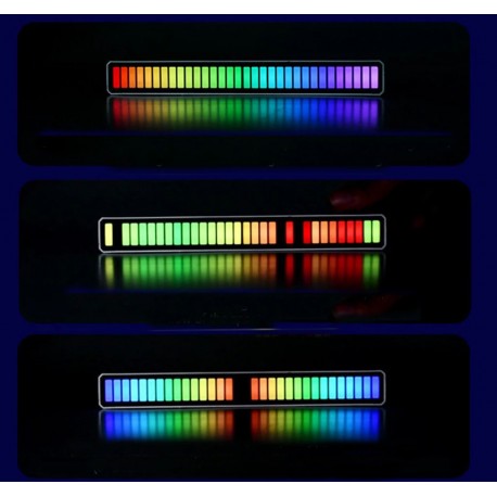 REDLEAF Equalizer RGB 32 LED 3D czarny