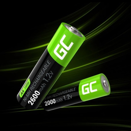 GREEN CELL GR01 Akumulatorki Paluszki 4x AA R6 2600mAh