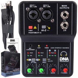 DNA MIX 2 mikser 2-kanalowy phantom interfejs USB