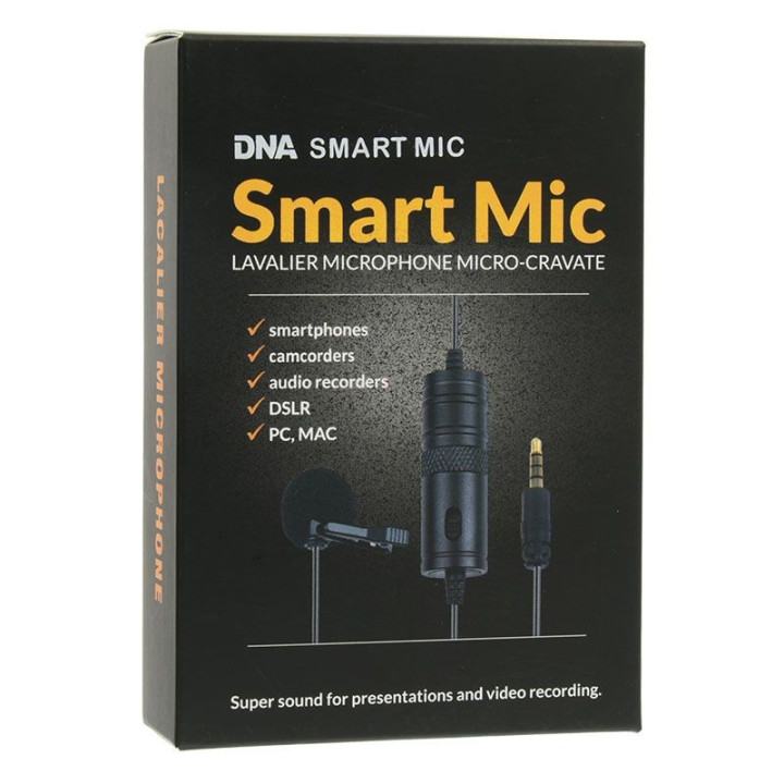 DNA SMART MIC mikrofon krawatowy przypinany minijack 3,5mm T