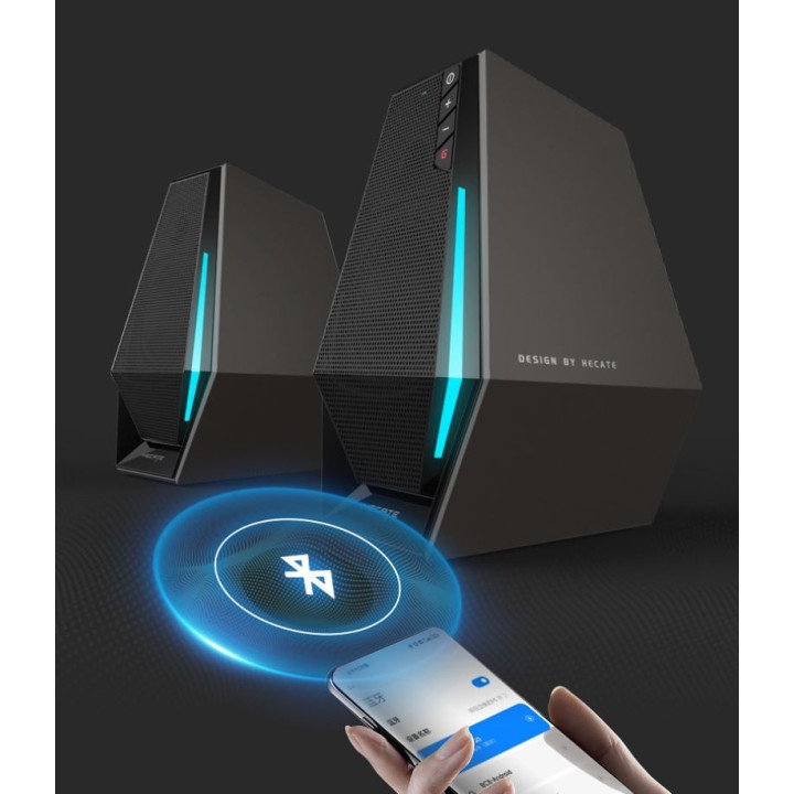 EDIFIER HECATE G1500 Black zestaw stereo USB Bluetooth RGB c