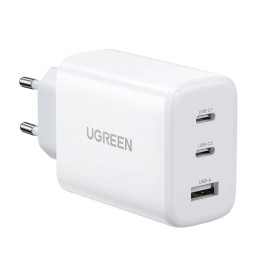 UGREEN ladowarka sieciowa 65W 2x USB-C, 1x USB biala
