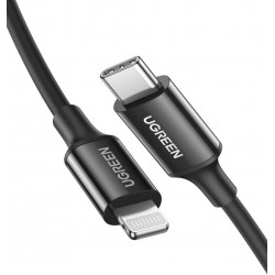 UGREEN 60751 kabel USB-C do Lightning 36W 1m czarny