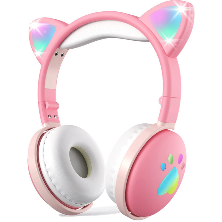 MOZOS KID DOG rózowe sluchawki bluetooth dla dzieci