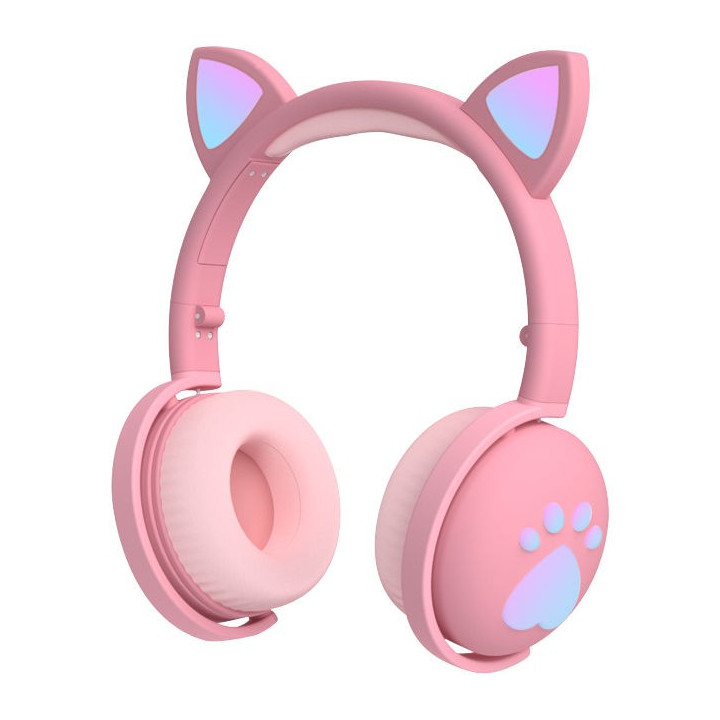 MOZOS KID DOG rózowe sluchawki bluetooth dla dzieci