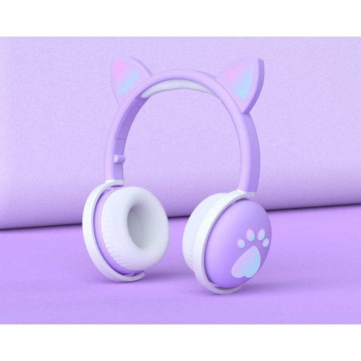 MOZOS KID DOG fioletowe sluchawki bluetooth dla dzieci