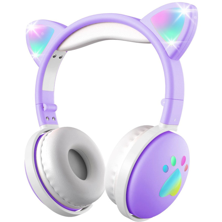 MOZOS KID DOG fioletowe sluchawki bluetooth dla dzieci