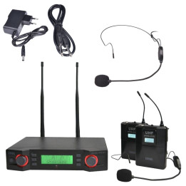DNA VM DUAL HEAD SET zestaw 2x mikrofon naglowny bezprzewodo