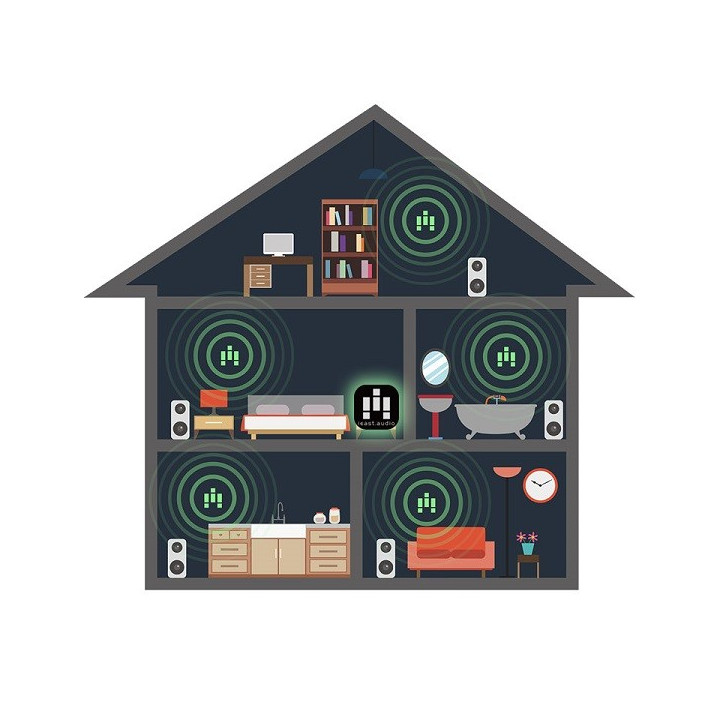 iEAST OlioStream 1 odtwarzacz sieciowy wifi bluetooth czarny