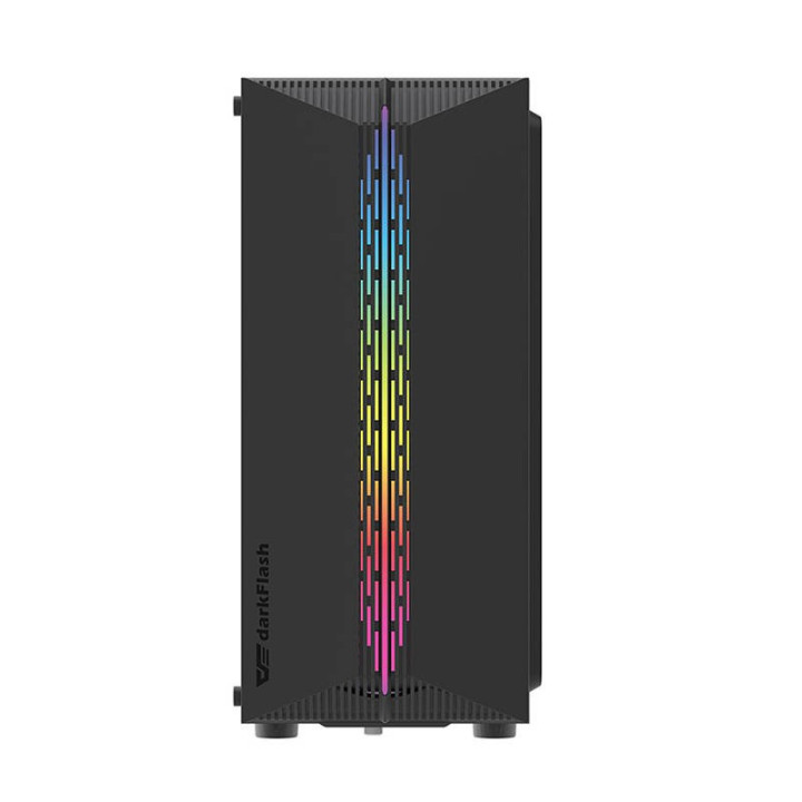 DARKFLASH DK151 LED Obudowa komputerowa 3 wentylatory czarna