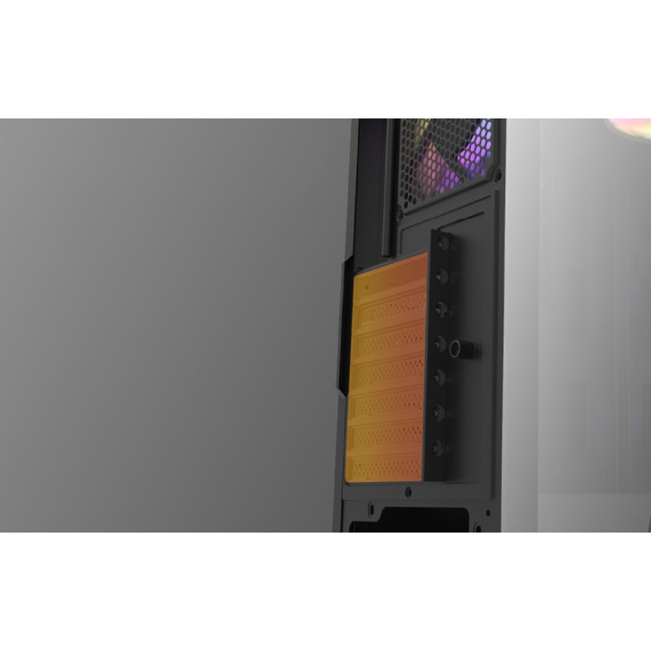 DARKFLASH DK151 LED Obudowa komputerowa 3 wentylatory czarna
