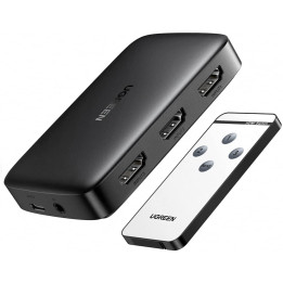 UGREEN 80125 Przelacznik Switch UGREEN CM332 3w1 HDMI 1.4 4K