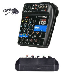 DNA MIX 4U mikser 4-kanalowy phantom interfejs USB Bluetooth