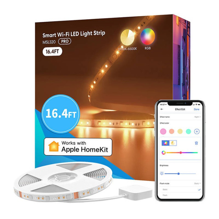 MEROSS MSL320 inteligentna tasma LED RGBWW WiFi Homekit 5m