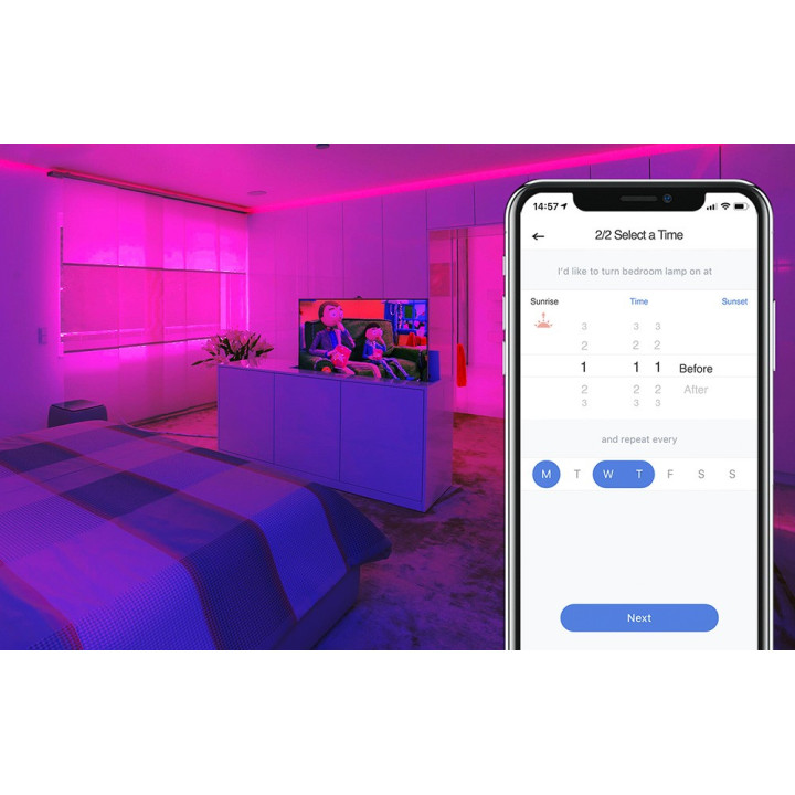 MEROSS MSL320 inteligentna tasma LED RGBWW WiFi Homekit 5m