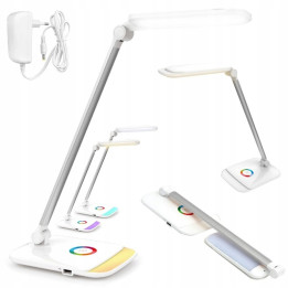 PLATINET PDLQ60 Lampka biurkowa 12W z ladowarka USB