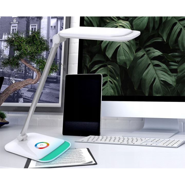 PLATINET PDLQ60 Lampka biurkowa 12W z ladowarka USB