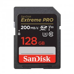 SANDISK EXTREME PRO SDXC 128GB karta pamięci 200/90 MB/s UHS-I U3