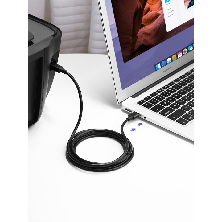 UGREEN 10352 kabel do drukarki pozlacany USB 2.0 A-B 5m
