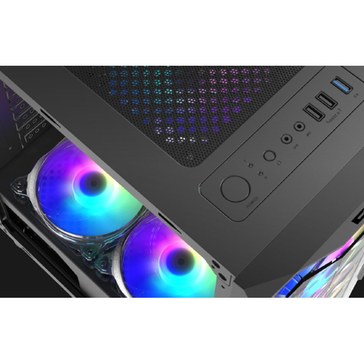 DARKFLASH Aquarius Mesh Obudowa komputerowa czarna