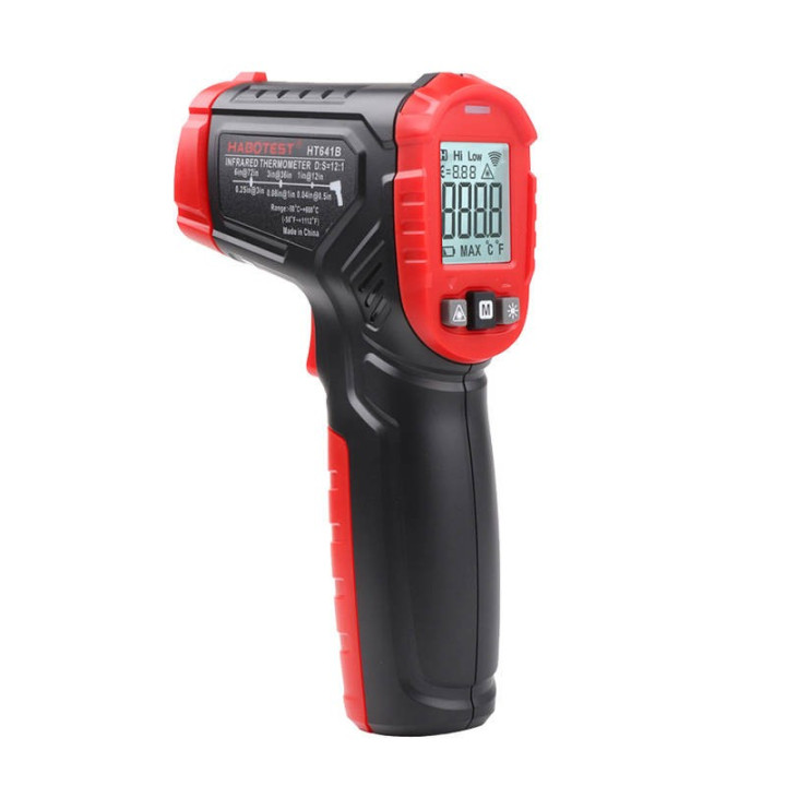 HABOTEST HT641B Cyfrowy pirometr laserowy z wyswietlaczem