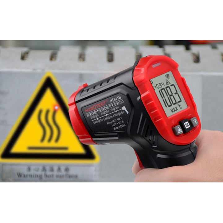 HABOTEST HT641B Cyfrowy pirometr laserowy z wyswietlaczem