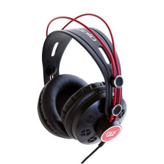 ISK HP-580 sluchawki przewodowe czarno-czerwone
