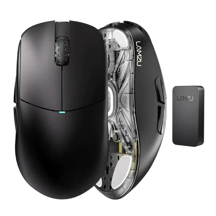 LAMZU Atlantis Mini 4K Wireless Charcoal Black mysz USB bezp