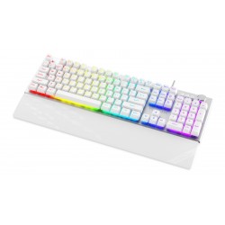 KRUX Frost Silver-White RGB klawiatura USB biała