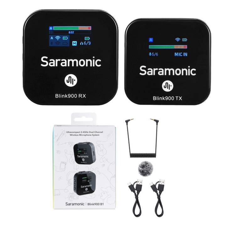 Saramonic Blink900 B1 (RX + TX) Zestaw do bezprzewodowej tra