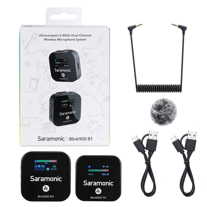 Saramonic Blink900 B1 (RX + TX) Zestaw do bezprzewodowej tra