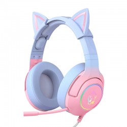 ONIKUMA K9 Słuchawki gamingowe różowo-niebieskie