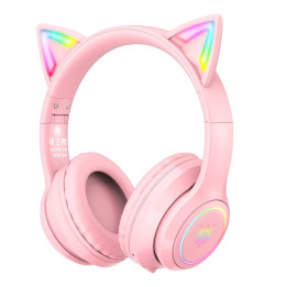 ONIKUMA B90 Sluchawki gamingowe rózowe RGB