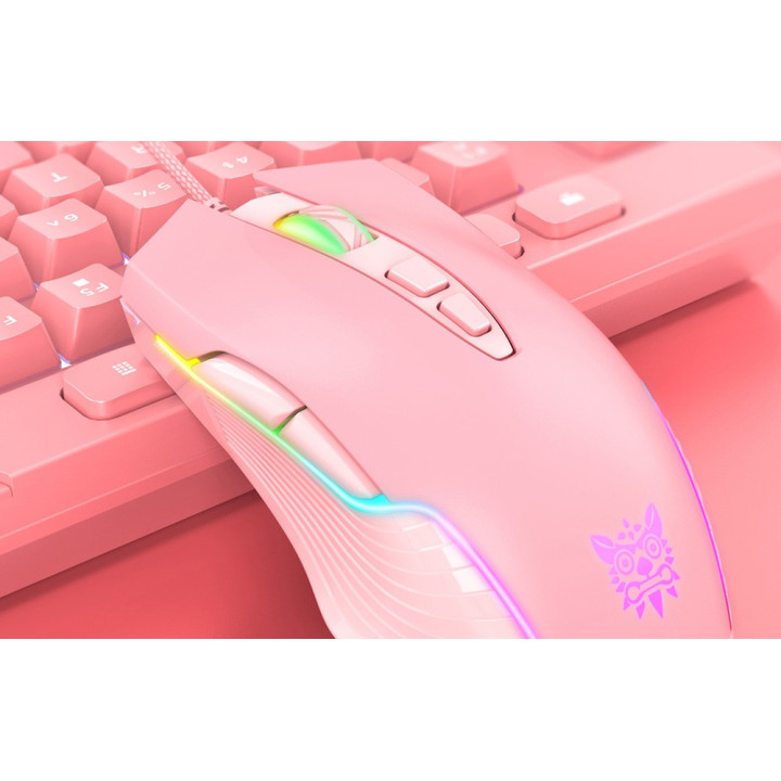 ONIKUMA CW905 Mysz gamingowa rózowa