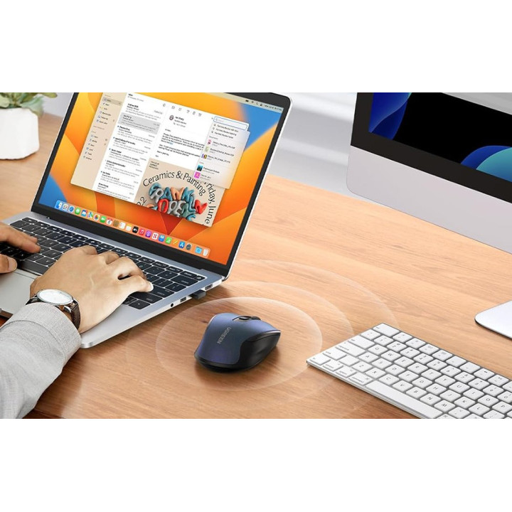 UGREEN 25753 Mysz bezprzewodowa 2.4 GHz + Bluetooth 5.0 gran