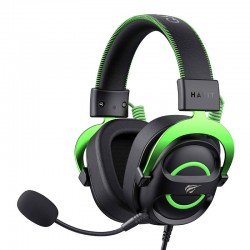 HAVIT H2002E Słuchawki gamingowe z mikrofonem czarno-zielone