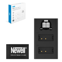 NEWELL Ladowarka dwukanalowa DL-USB-C i akumulator LP-E17 do
