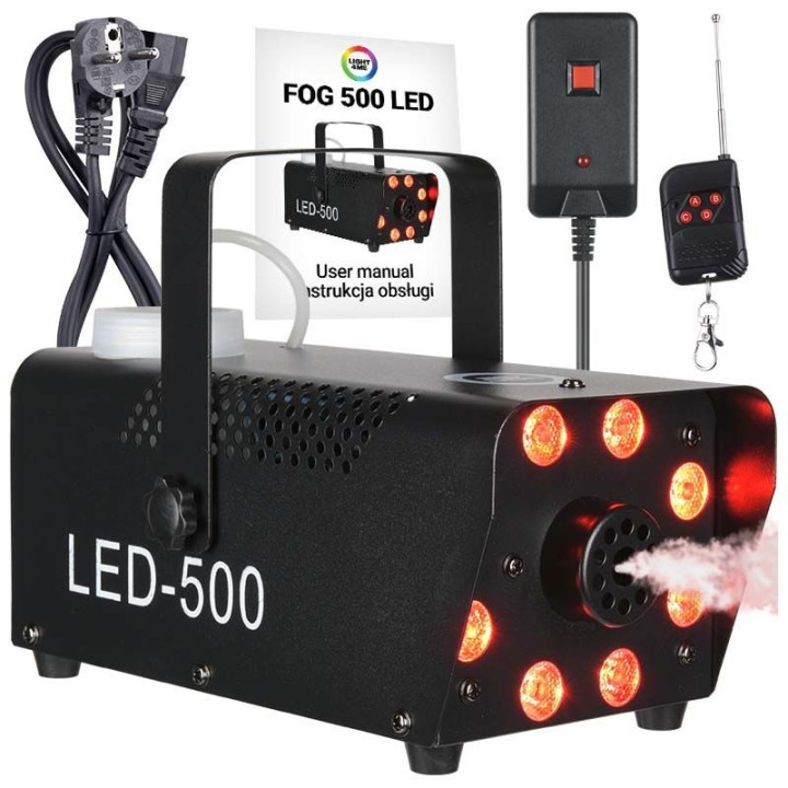 LIGHT4ME FOG 500 LED wytwornica dymu mgly na pilota