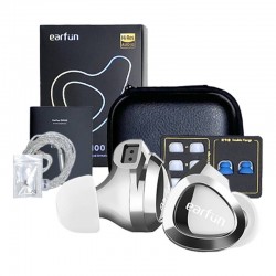 EARFUN EH100 Słuchawki dokanałowe przewodowe srebrne